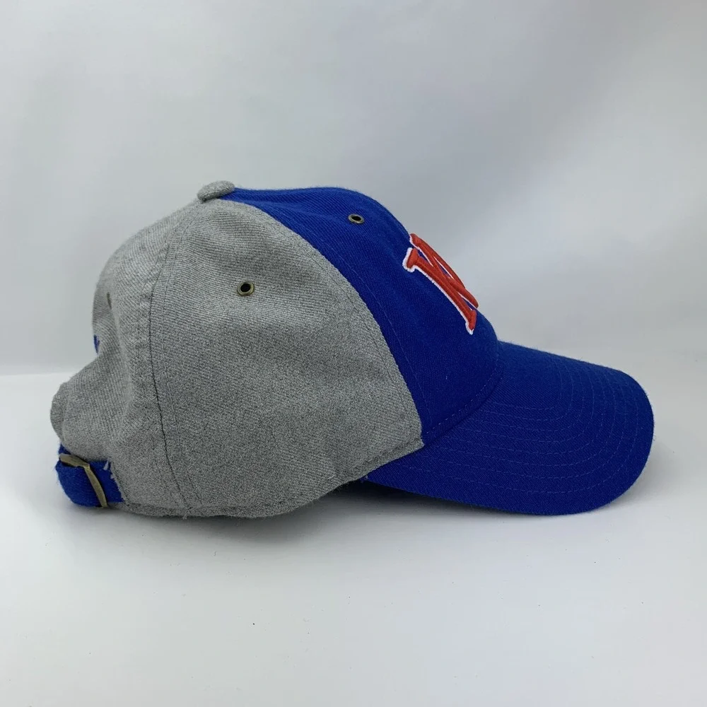 KU Kansas Jayhawks Hat Blue Gray Adidas Adjustable Strapback OSFA Baseball Cap